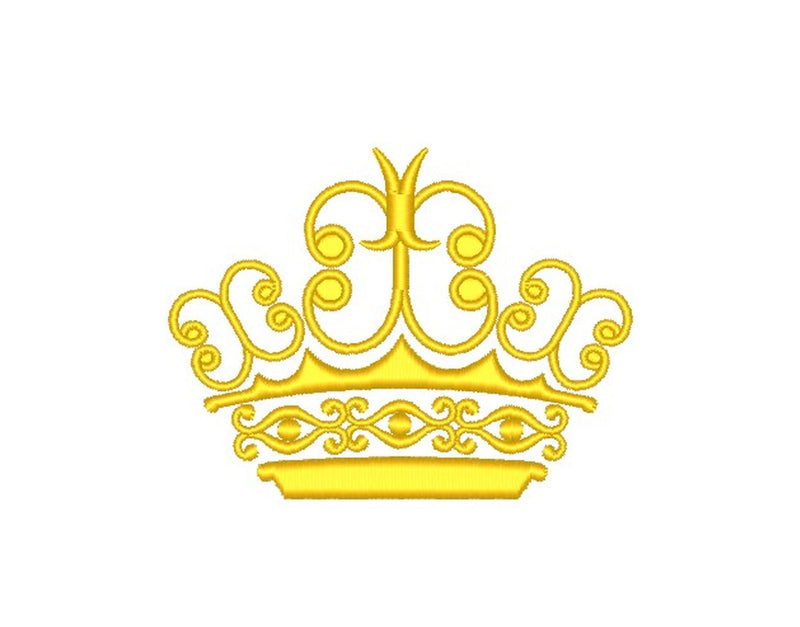 Princess Tiara Embroidery Design, Crown Embroidery File, 2 sizes Embroidery/Applique DESIGNS Nino Nadaraia 