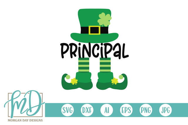 Principal Leprechaun SVG Morgan Day Designs 