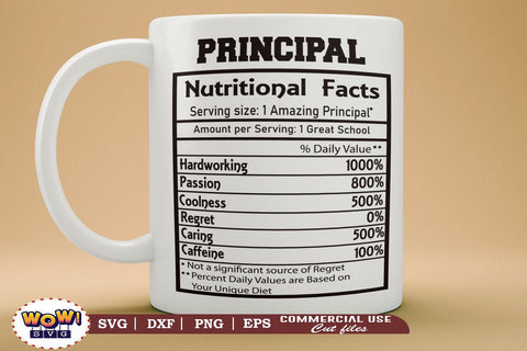 Principal nutritional facts svg, teacher svg files for cricut, blessed Principal svg, Principal life, svg files, Principal gift, files for cricut,svg files,files for silhouette,png design,cut files SVG Wowsvgstudio 