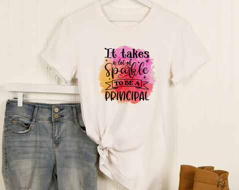 Principal Sublimation Designs Bundle, 6 School Principal PNG Files, It Takes A Lot Of Sparkle To Be A Principal PNG, Principal Definition PNG Sublimation HappyDesignStudio 