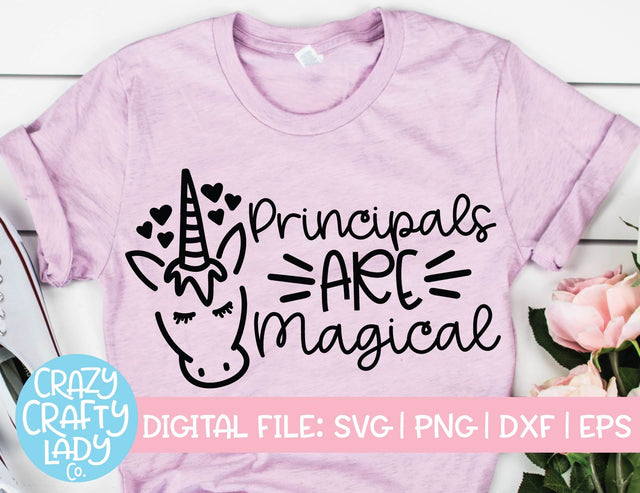 Principals Are Magical | Unicorn SVG Cut File SVG Crazy Crafty Lady Co. 