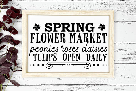 pring flower market SVG Design SVG Regulrcrative 