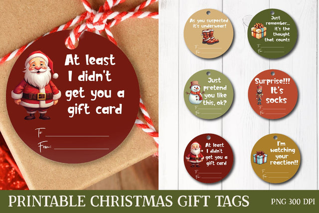Print and Cut Tags, Printable Christmas Tags Sublimation Petunia Digital Design 