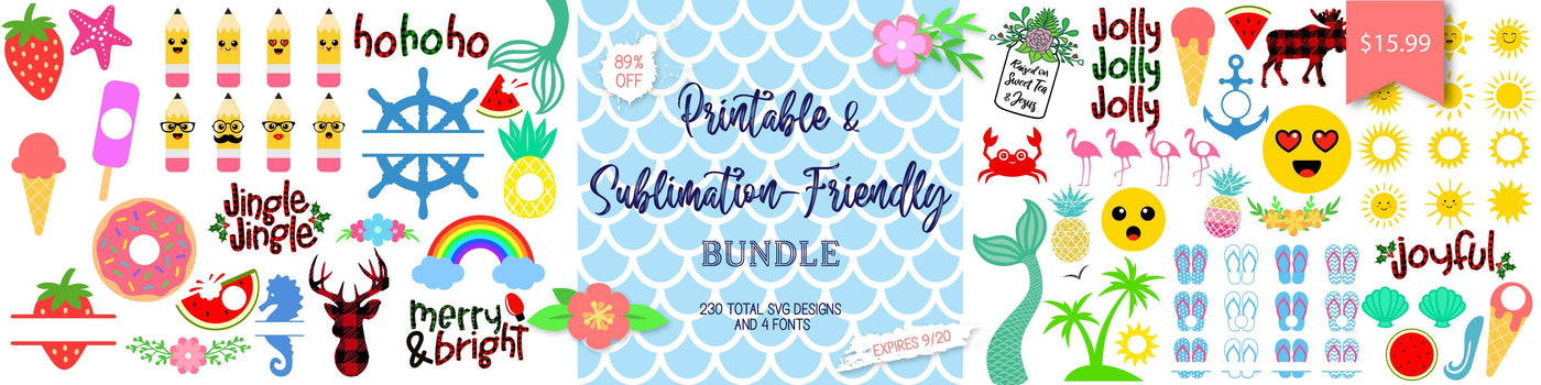 Printable and Sublimation-Friendly Bundle