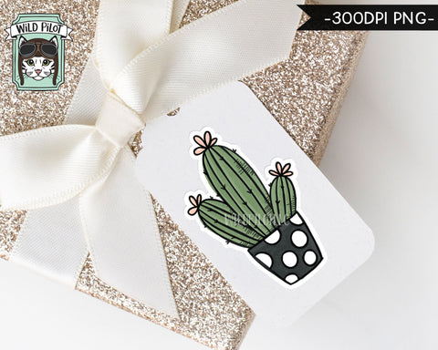 PRINTABLE Cactus Succulent Sticker Files PNG File, Succulent Illustrations, Planner Sticker File, Cactus Planters, Plant Lovers Digital Sublimation Wild Pilot 