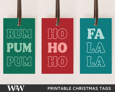 PRINTABLE Christmas Gift Tag | Christmas Tag Bundle Digital Pattern Wood And Walt 