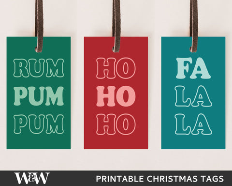 PRINTABLE Christmas Gift Tag | Christmas Tag Bundle Digital Pattern Wood And Walt 