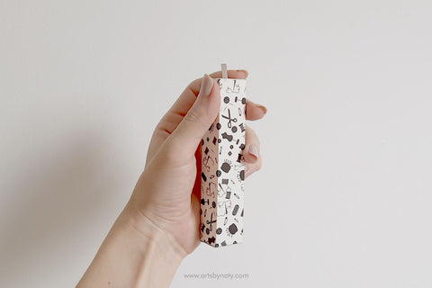 Printable DIY box template for sewing Bobbins. SVG Arts By Naty 