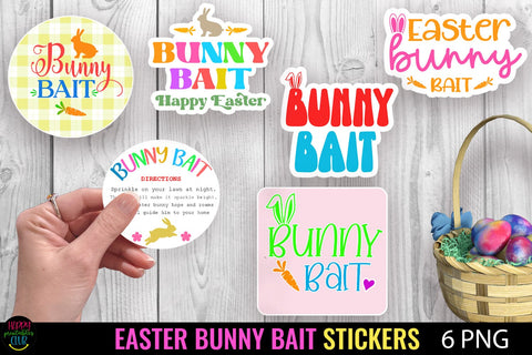 Printable Easter Bunny Bait Stickers I Easter Bunny Food PNG SVG Happy Printables Club 