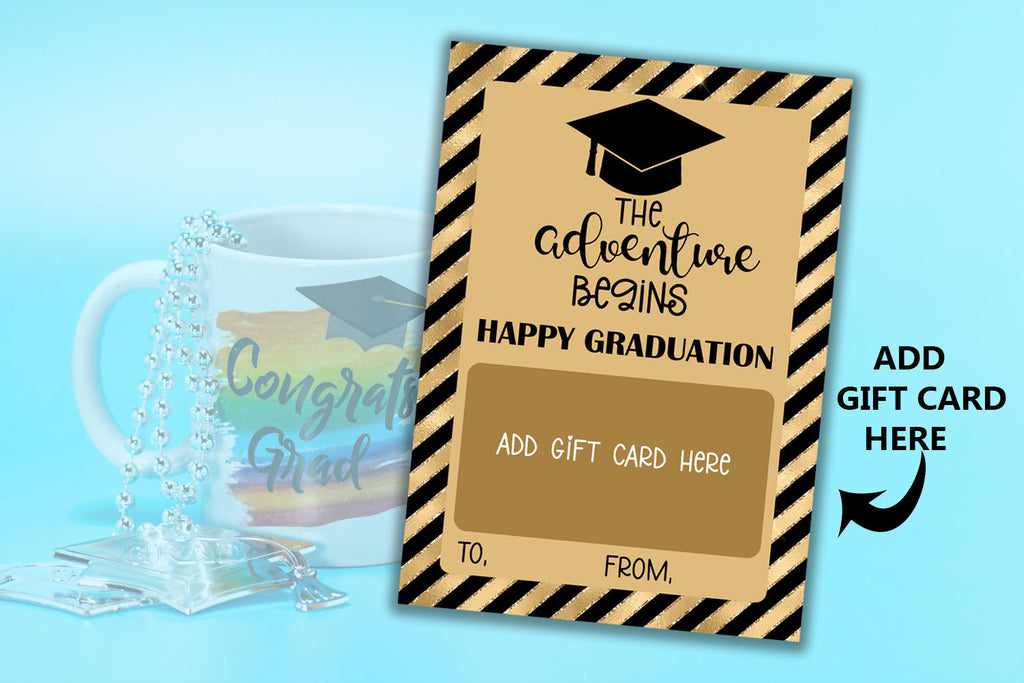 Printable Graduation Gift Card Holder- Grad Gift Card Holder - So Fontsy