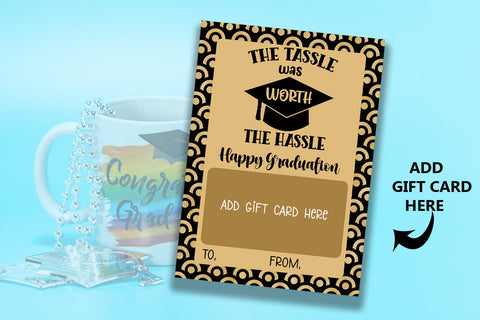 Printable Graduation Gift Card Holder- Grad Gift Card Holder SVG Happy Printables Club 