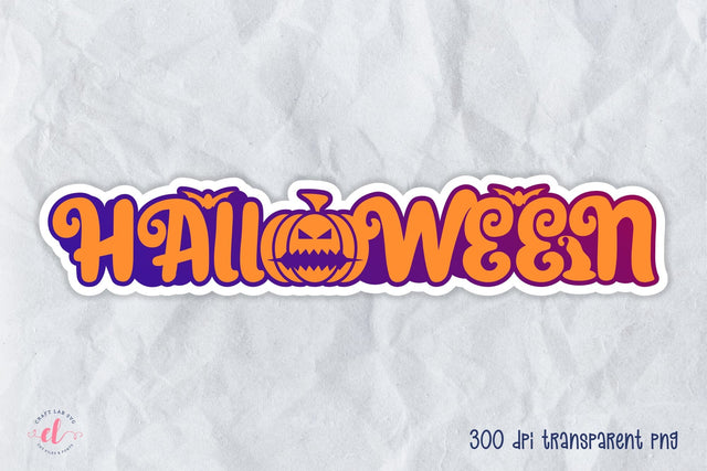 Printable Halloween Sticker PNG Sublimation CraftLabSVG 