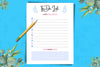Printable To-Do List Page Canva Template Digital Pattern FloridPrintables 