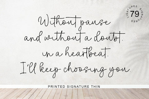 Printed Signature Font Rotterlab studio 