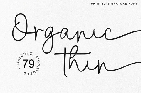 Printed Signature Font Rotterlab studio 