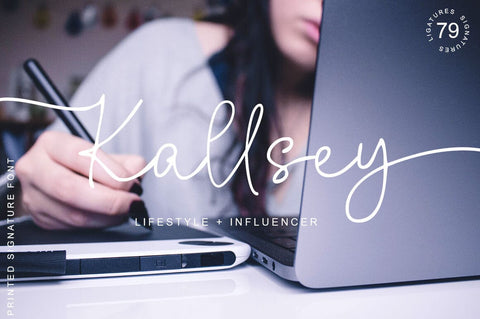 Printed Signature Font Rotterlab studio 