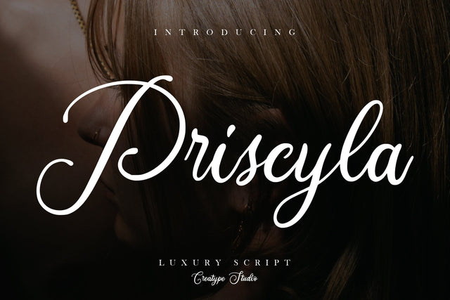 Priscyla Luxury Script Font Creatype Studio 
