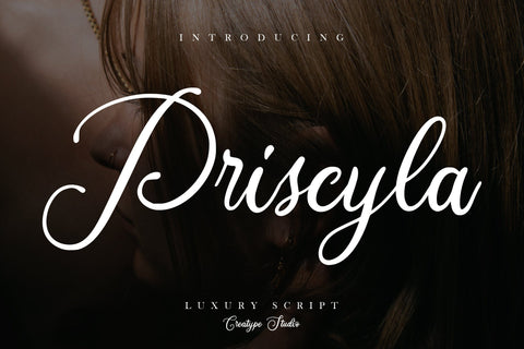 Priscyla Luxury Script Font Creatype Studio 