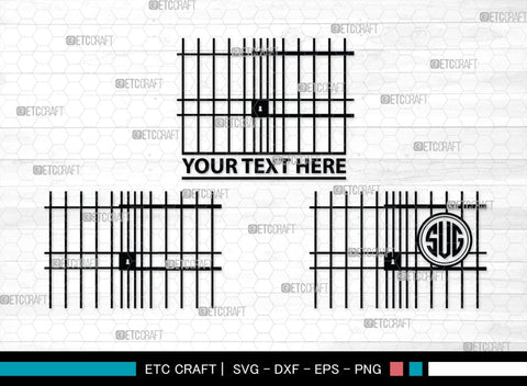 Prisoner Lattice Monogram, Prisoner Lattice Silhouette, Prisoner Lattice SVG, Jail Svg, Prisoner Svg, Police Handcuffs Svg, Hands Holding Prison Bars Svg, SB00477 SVG ETC Craft 