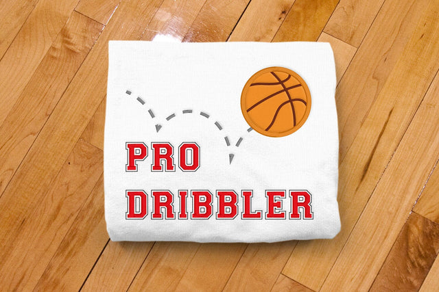 Pro Dribbler Basketball Applique Embroidery Embroidery/Applique DESIGNS Designed by Geeks 