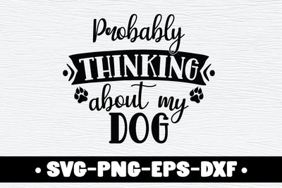 Probably Thinking about my dog SVG md faruk hossain 