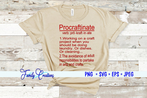 Procraftinate SVG Family Creations 