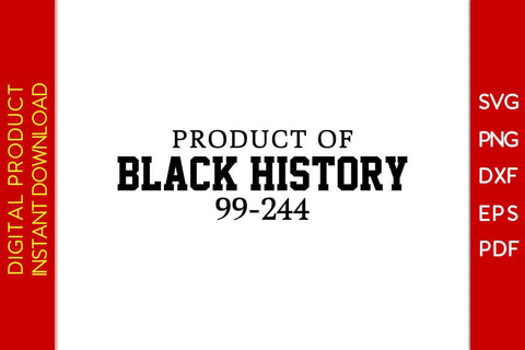 Product Of Black History 99-244 SVG PNG EPS PDF Cut File SVG Creativedesigntee 