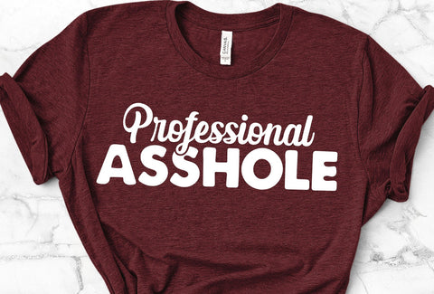 Professional Asshole Adult SVG Design SVG Crafting After Dark 