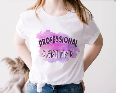 Professional Overthinker PNG, Mental Health PNG, Funny Shirt Sublimation Design, Digital Download Sublimation iStyleDesign 