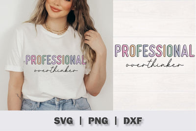 Professional Overthinker SVG SVG Ikonart Design Shop 