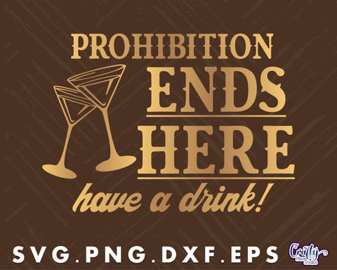 Prohibition Ends Svg | Vintage Beer Svg | Beer Sign Svg File SVG Crafty Mama Studios 