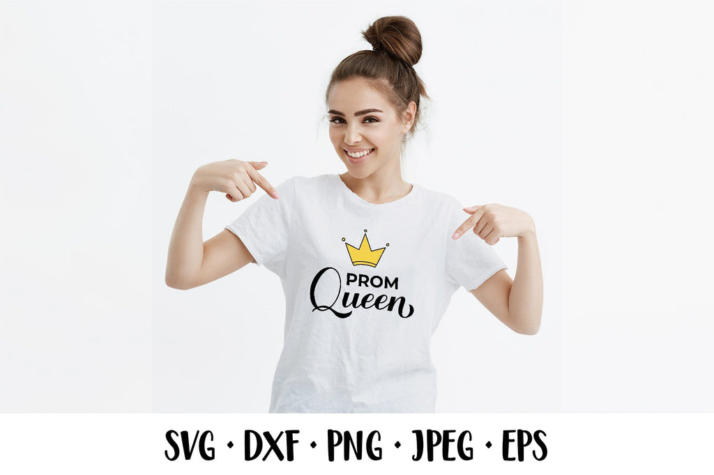 Prom queen SVG. Funny Graduation quote typography - So Fontsy