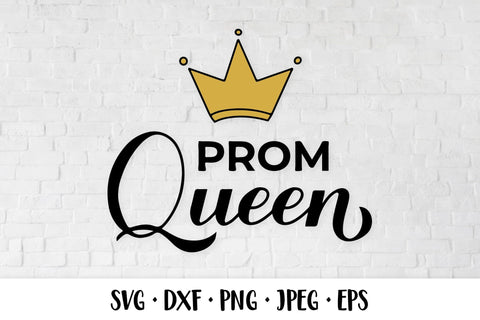 Prom queen SVG. Funny Graduation quote typography SVG LaBelezoka 