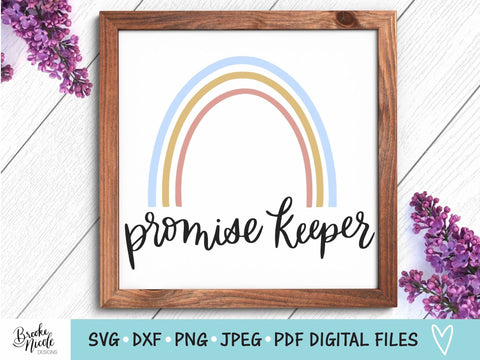 Promise Keeper SVG Cut File | Christian tshirt SVG | png | jpeg | dxf | Cricut SVG | Silhouette | Instant Download | farmhouse sign svg SVG Brooke Nicole Designs 
