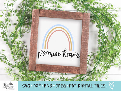 Promise Keeper SVG Cut File | Christian tshirt SVG | png | jpeg | dxf | Cricut SVG | Silhouette | Instant Download | farmhouse sign svg SVG Brooke Nicole Designs 