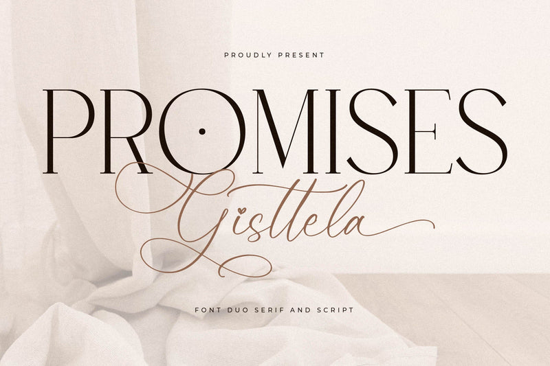 Promises Gisttela Font Duo Font Storytype Studio 
