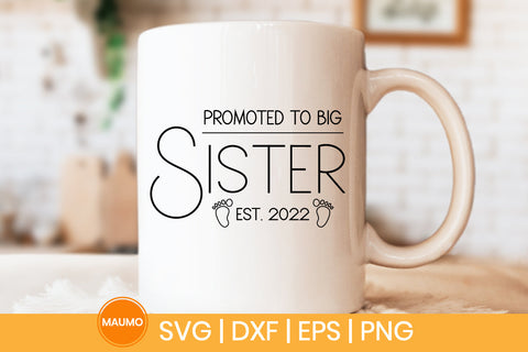 Promoted to big sister est. 20222 svg quotes SVG Maumo Designs 