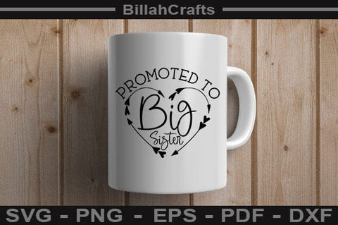 Promoted To Big Sister SVG File SVG BillahCrafts 