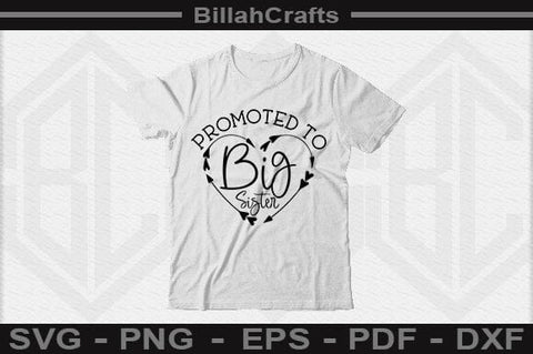 Promoted To Big Sister SVG File SVG BillahCrafts 