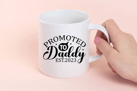 Promoted to daddy est 2023 SVG SVG Regulrcrative 