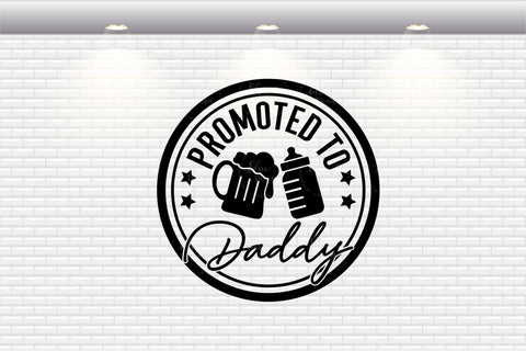 Promoted To Daddy - SVG, PNG, DXF, EPS SVG Elsie Loves Design 
