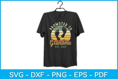 Promoted To Grandma Est. 2023 Svg Design SVG artprintfile 
