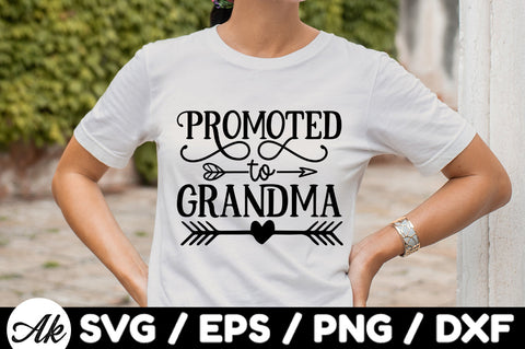 Promoted to grandma svg SVG akazaddesign 