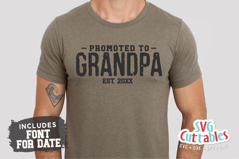 Promoted to Grandpa svg - Father's Day - Funny Dad SVG - Funny Grandpa svg - Cut File - dxf - eps - png - Silhouette - Cricut SVG Svg Cuttables 