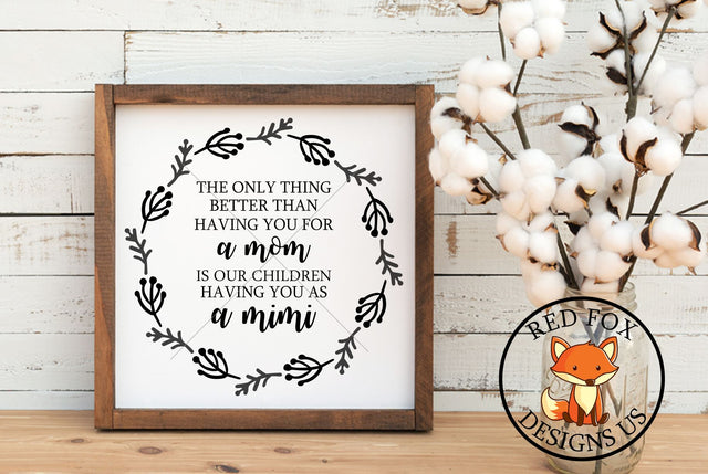 Promoted To Mimi SVG | Mother Day | Pregnancy Announcement SVG RedFoxDesignsUS 
