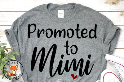 Promoted To Mimi SVG | Mother Day | Pregnancy Announcement SVG RedFoxDesignsUS 