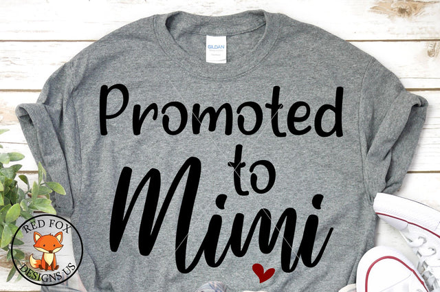 Promoted To Mimi SVG | Mother Day | Pregnancy Announcement SVG RedFoxDesignsUS 