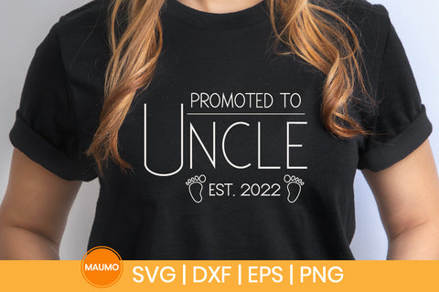 Promoted to uncle est.2022 svg quote SVG Maumo Designs 