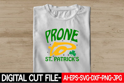 Prone to St. Patrick's Retro SVG Blessedprint 