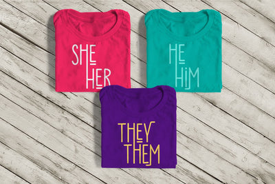 Pronoun SVG Trio SVG Designed by Geeks 